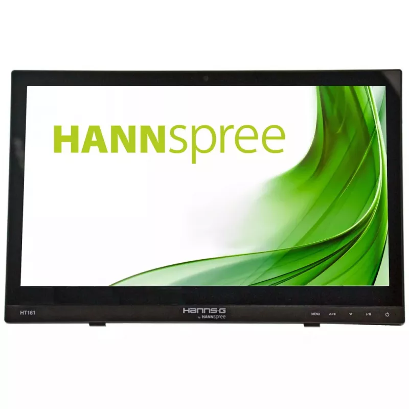 Hannspree HT161HNB datora monitors 39,6 cm (15,6 collu) 1366 x 768 pikseļi HD LED skārienekrāns Galda virsmas Melns