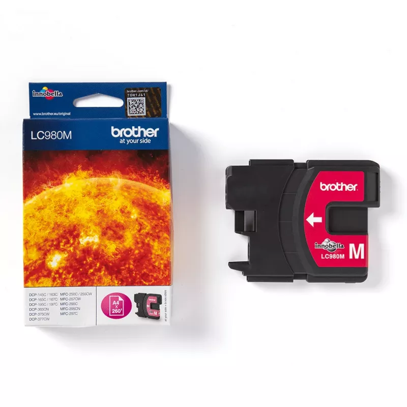 Brother LC980M tintes kasetne 1 gab. oriģināla madženta