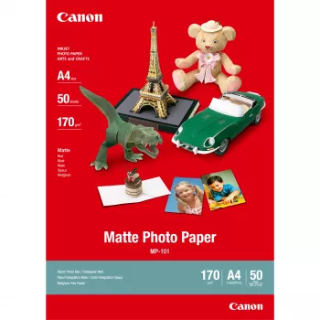 Canon MP-101 Matēts fotopapīrs A4 - 50 loksnes, 170 g/m², A4 (210 x 297 mm), 50 loksnes