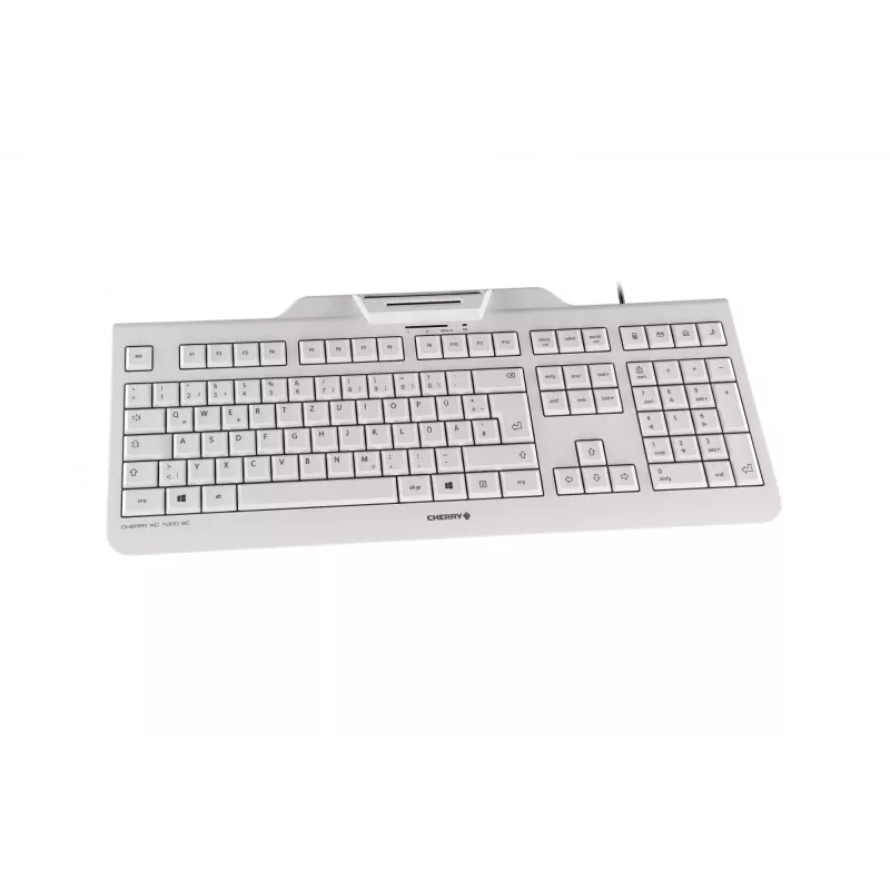 Contour Design KC 1000 SC tastatūra Office USB QWERTZ German pelēka