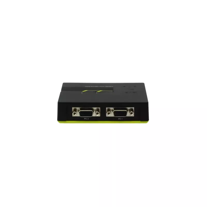 LevelOne 2 pieslēgvietu USB VGA KVM slēdzis ar audio atbalstu
