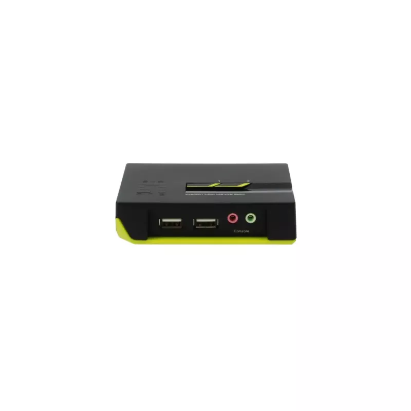 LevelOne 2 pieslēgvietu USB VGA KVM slēdzis ar audio atbalstu