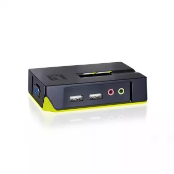 LevelOne 2 pieslēgvietu USB VGA KVM slēdzis ar audio atbalstu