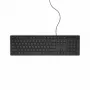 DELL vadu tastatūra - KB216 - vācu (QWERTZ) - melna, pilna izmēra (100%), vadu, USB, QWERTZ, melna