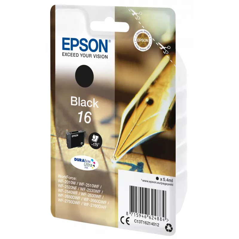 Epson Pen and crossword Singlepack Melns 16 DURABrite Ultra Ink