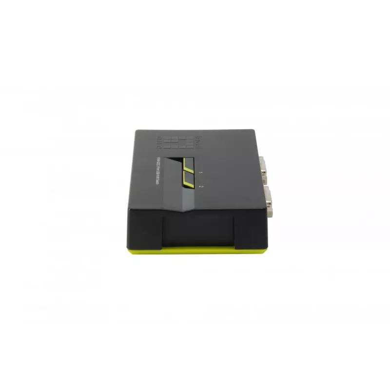 LevelOne 2 pieslēgvietu USB VGA KVM slēdzis, 2048 x 1536 pikseļi, melns, zaļš