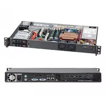Servera korpuss Supermicro SuperChassis 510T-203B Rack Melns