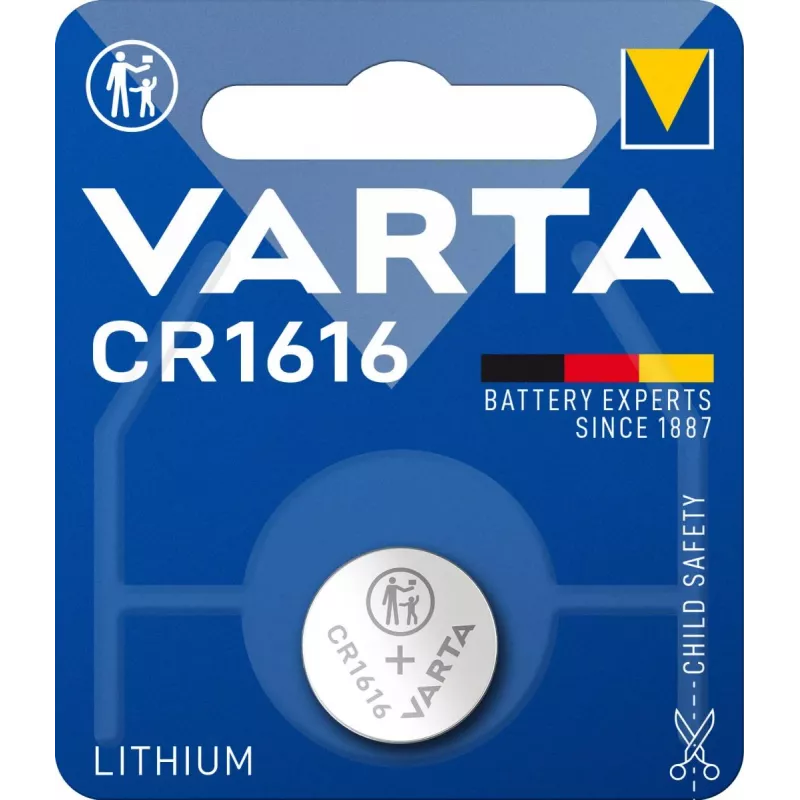 VARTA baterija litija pogveida elements CR1616 3V