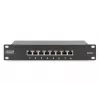 DIGITUS Patch panel CAT6 8-portu ekranēts melns 10 collu