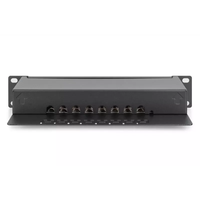 DIGITUS Patch panel CAT6 8-portu ekranēts melns 10 collu