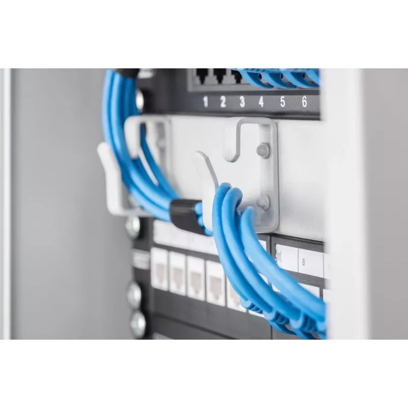 DIGITUS Patch panel CAT6 8-portu ekranēts melns 10 collu