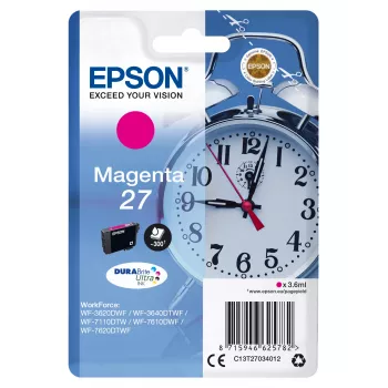 Epson modinātājpulkstenis Singlepack fuksīna 27 DURABrite Ultra tinte