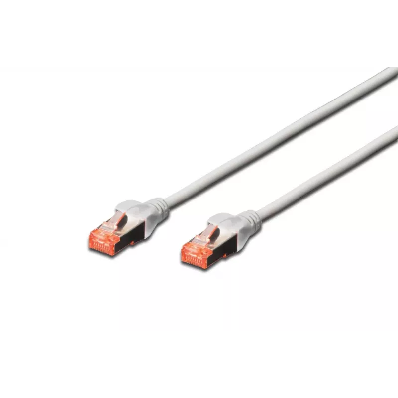 DIGITUS komutācijas kabelis - CAT6 - S/FTP - Snagless - Cu - 5m - pelēks