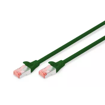 DIGITUS plākstera vads Vara vadītājs - CAT6 - S/FTP - Snagless - 2m - zaļš