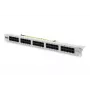 DIGITUS CAT 3 ISDN Patch Panel, neekranēts 50 portu RJ45, 8P4C, LSA, 1U, montāža statīvā, pelēka krāsa RAL 7035