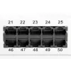 DIGITUS CAT 3 ISDN Patch Panel, neekranēts 50 portu RJ45, 8P4C, LSA, 1U, montāža statīvā, pelēka krāsa RAL 7035