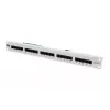 DIGITUS CAT 3 ISDN savienojumu panelis, neekranēts 25 portu RJ45, 8P4C, LSA, 1U, montāža statnē, krāsa pelēka RAL 7035