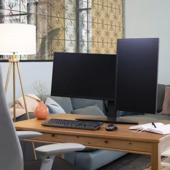 Dual Monitor Lift Stand Ergotron Neo Flex 62.2 cm Melns