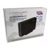 LC-POWER ārējais 3,5 collu cietā diska korpuss, USB-C, alumīnijs, melns LC-35U3-Becrux-C1
