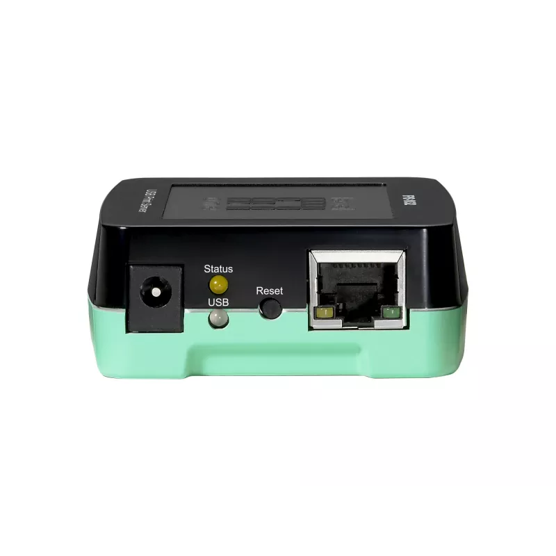 LevelOne USB drukas serveris, melns, zaļš, Activity, Link, Power, Status, Taivāna, Ethernet LAN, IEEE 802.3, IEEE 802.3u, 10,100 Mbit/s