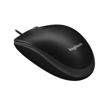 LOGITECH pele - B100 - optiskā - melna