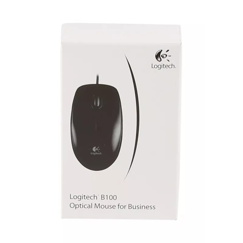 LOGITECH pele - B100 - optiskā - melna