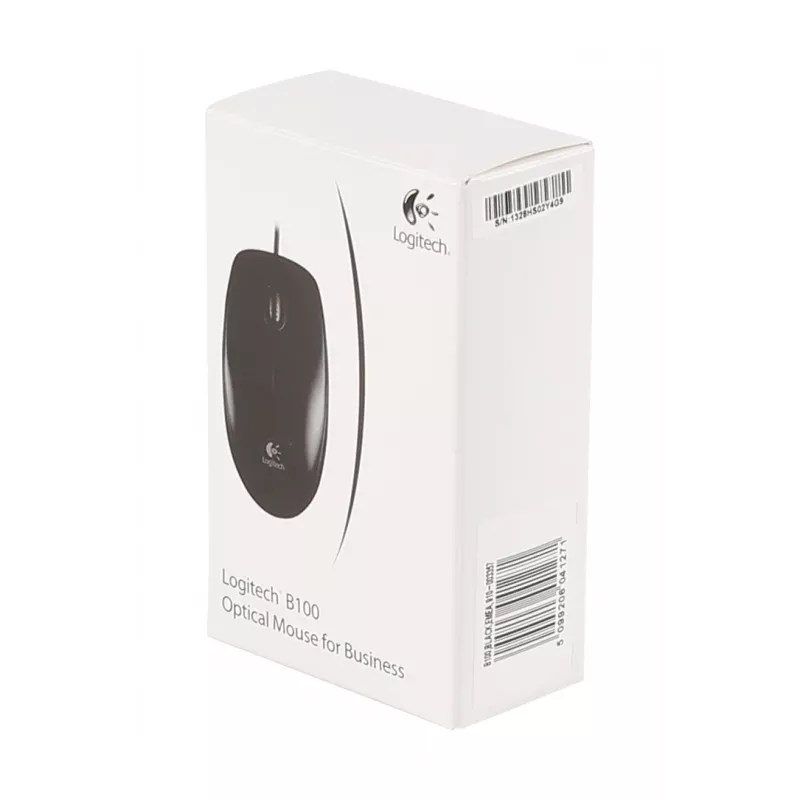 LOGITECH pele - B100 - optiskā - melna
