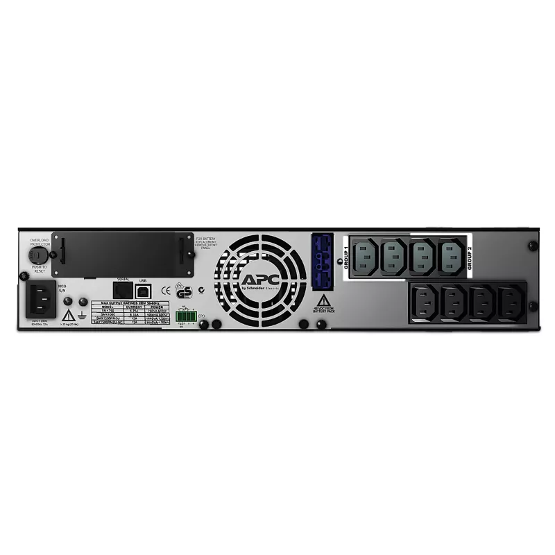 APC Smart-UPS X SMX1000I - 1000VA, 8x C13 izeja, USB, paplašināms darbības laiks