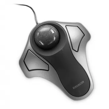 Kensington Orbit Optical Trackball, piemērota abām rokām, optiskais, USB Type-A, sudraba
