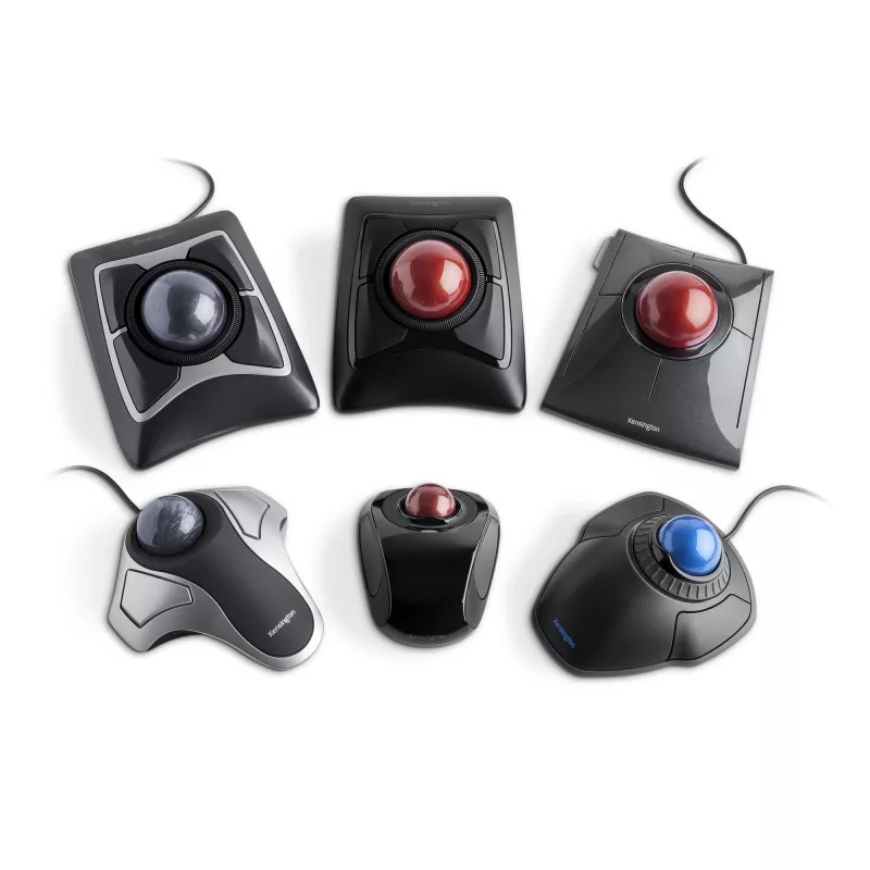 Kensington Orbit Optical Trackball, piemērota abām rokām, optiskais, USB Type-A, sudraba