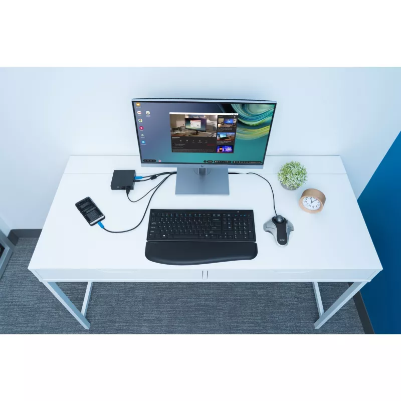 Kensington Orbit Optical Trackball, piemērota abām rokām, optiskais, USB Type-A, sudraba
