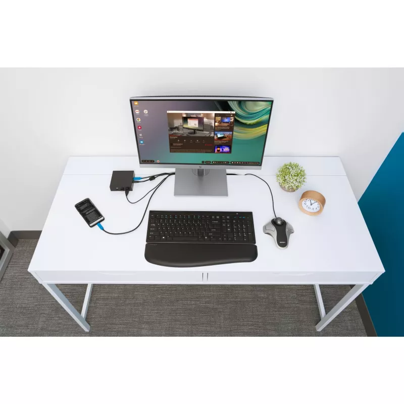 Kensington Orbit Optical Trackball, piemērota abām rokām, optiskais, USB Type-A, sudraba