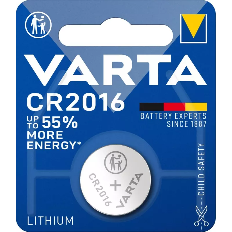 Vienreizlietojamā baterija Varta CR2016 V 1-BL (6016)
