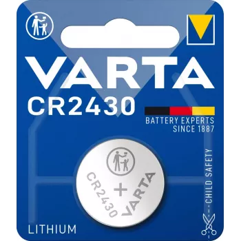 VARTA baterija, litija pulksteņa elements Cr2430 3V