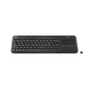LOGITECH Wireless Touch Keyboard K400 Plus - Melns - Qwerty Holandiešu