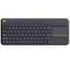 LOGITECH Wireless Touch Keyboard K400 Plus - Melns - Qwerty Holandiešu