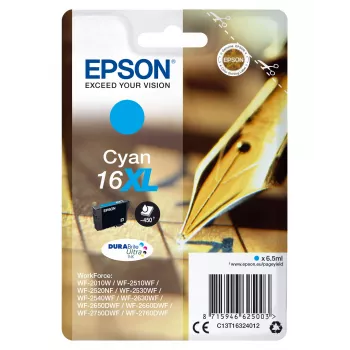 Epson pildspalva un krustvārdu mīkla vienas iepakojums ciāna 16XL DURABrite Ultra tinte