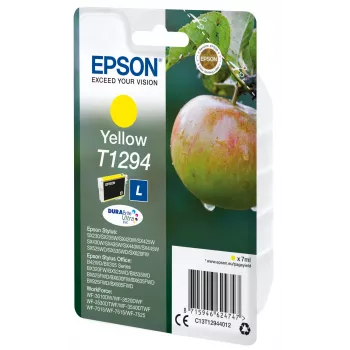 Epson Apple Singlepack dzeltena T1294 DURABrite Ultra tinte, dzeltena, tinte uz pigmenta bāzes, 7 ml, 1 gab., 616 lappuses