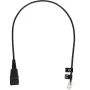 Telefona kabelis Jabra 8800-00-01 QD RJ10 0.5 m melns