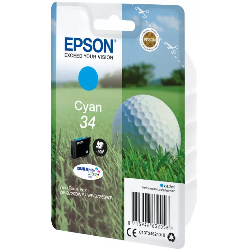 Epson Golf ball Singlepack ciāna 34 DURABrite Ultra tinte