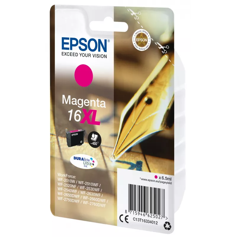 Epson Pen and crossword Singlepack fuksīna 16XL DURABrite Ultra tintes kasetne