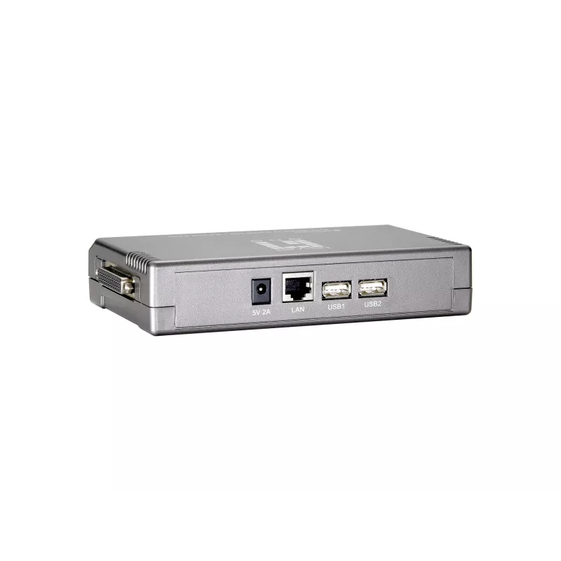 LevelOne drukas serveris, 2 x USB, 1 x paralēlā pieslēgvieta, pelēks, Aktivitāte, Savienojums, Barošana, Statuss, Taivāna, Ethernet LAN, IEEE 802.3, IEEE 802.3u, 10,100 Mbit/s