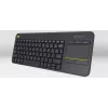 LOGITECH Wireless Touch Keyboard K400 Plus - Melns - QWERTZ Vācu