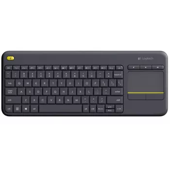 LOGITECH Wireless Touch Keyboard K400 Plus - Melns - QWERTZ Vācu