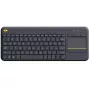 LOGITECH Wireless Touch Keyboard K400 Plus - Melns - QWERTZ Vācu
