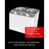 Unold Doppio kompresora saldējuma aparāts 2,4 L 250 W Satīna tērauds, Balts