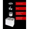 Unold Doppio kompresora saldējuma aparāts 2,4 L 250 W Satīna tērauds, Balts