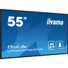 iiyama LH5560UHS-B2AG Signage displejs Digitālā A-tāfele 138.7 cm (54.6 collas) LED Wi-Fi 500 cd/m² 4K Ultra HD Melns Iebūvēts procesors Android 11 24/7