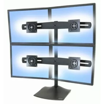Monitora galda statīvs Ergotron DS Series DS100 Quad 61 cm Melns