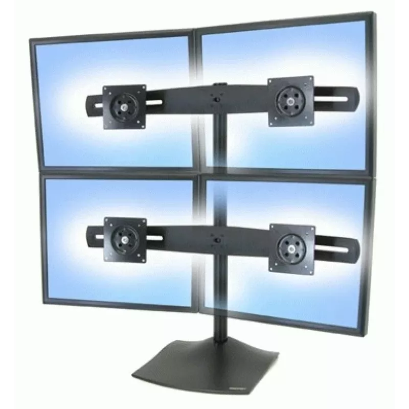 Monitora galda statīvs Ergotron DS Series DS100 Quad 61 cm Melns